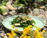 Hình bước làm 4 của món Cải Xoong Xào Nấm Đùi Gà