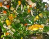 Foto langkah ke 4 dari resep Tumis Daun Kencur Teri Rawit Bumbu Sederhana.