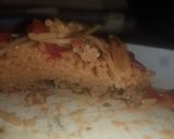 Foto del paso 6 de la receta: Espaguetis en canasta de hamburguesa casera y picante de tomate
