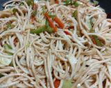 हक्का नूडल्स विथ मंचुरियान ग्रेव्ही (hakka noodles recipe in marathi) रेसिपी स्टेप 7 फोटो 