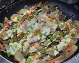 Foto del paso 6 de la receta: Salteado🍄de vegetales🧅🥕🍗y pollo🍱🥙🌯