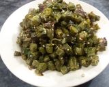 A picture of step 3 of Bindi ki sabji.
