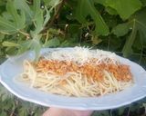 Pas rețetă Spaghete cu carne tocată de soia 4 fotografie