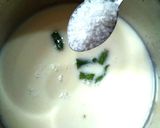 A picture of step 2 of Gujarati Sweet and Sour Kadhi.