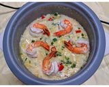 รูปขั้นตอนการทำที่ 4 ของ ข้าวหน้าไข่หม้อหุงข้าว