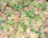 A picture of step 3 of Papad roll.
