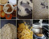 A picture of step 1 of Moong Dal Payasam.