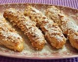 Foto del paso 7 de la receta: Rollitos de hojaldre rellenos de dulce de membrillo, almendras y leche condensada