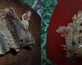 Hình bước làm 1 của món Cá mặn chưng thịt trứng