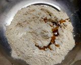 A picture of step 1 of Sattu Powder Masala Puri.