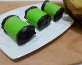 Foto langkah ke 8 dari resep Banana roll cake filling chocolate & cheese.