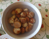 Foto del paso 1 de la receta: Castañas al almíbar de ron blanco