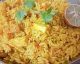 A picture of step 6 of Paneer biryani rice 🍚 😋.