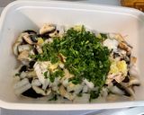 Une image de l'étape 8 de Champignons de Paris sautés à l’ail, oignon doux et coriandre fraîche.