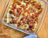 Foto langkah ke 5 dari resep Bread Pudding Durian Maizena.
