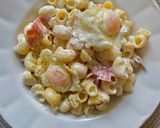 Foto del paso 6 de la receta: Tiburones con roquefort, jamón y huevos de codorniz🧀🍖