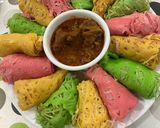 Gambar langkah 6 resipi Roti Kirai Warna-warni (R323).