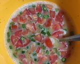 A picture of step 3 of Cheese Tomato Egg Toast.