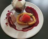 Une image de l'étape 8 de Roulé moelleux à la crème de framboise/fraises et sa chantilly.