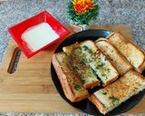 A picture of step 11 of Domino's style cheesy Garlic Bread.