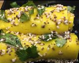 A picture of step 7 of खांडवी Khandvi.