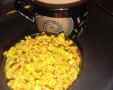 A picture of step 9 of Chatpate rice bhujiya mint flavour.