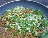 A picture of step 5 of Hariyala Moong.