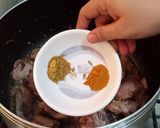 A picture of step 2 of Special Aloo Gosht.