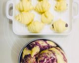 Hình bước làm 10 của món Bánh mì khoai lang tým lịm tìm sym