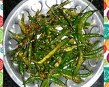A picture of step 5 of Instant Green Chilli Pickle.