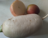 Foto del paso 1 de la receta: Crema de nabo, manzana y calabaza dieta