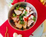 A picture of step 2 of WATER CHESTNUT CHAAT (Singhada chaat masala).