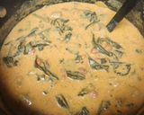 A picture of step 3 of Brad's collard bean sausage and pumpkin stew.