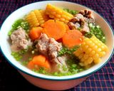 Hình bước làm 5 của món Canh bắp mỹ hầm xương