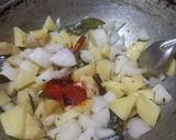 A picture of step 6 of Sorghum flatbreads with Potato onion Sabzi.