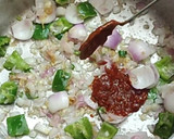 A picture of step 7 of Chilli Paneer 📌.