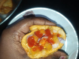 Homemade mini ice cream cone based on maida