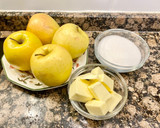 Foto del paso 1 de la receta: Pastel de queso con mermelada y manzanas caramelizadas “sin gluten”