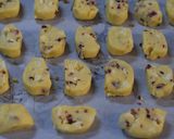A picture of step 3 of Cranberry and White chocolate Biscuits.