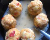 A picture of step 6 of Yam balls.