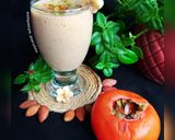 عکس مرحله 1 از دستور اسموتی خرمالو و موز 🌸