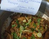 A picture of step 8 of Chiken tikka karahi.