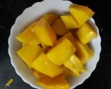 A picture of step 1 of Ripe mango fritters.