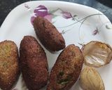 A picture of step 5 of Soya chunks kabab.