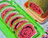 Foto langkah ke 8 dari resep Roti Tawar Motif Semangka.