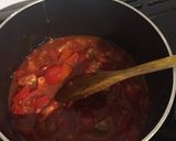 A picture of step 1 of Tomato, onion and tuna pasta bake.