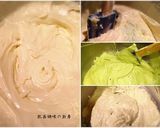 A picture of step 9 of Matcha Red Bean Cream Cheese Pound Cake.