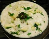 A picture of step 4 of Curd rice with mangoes.