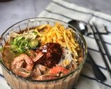 Gambar langkah 7 resipi Laksa Sarawak.