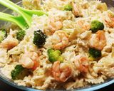 Garnélás Farfalle recept fázis 3 fotója